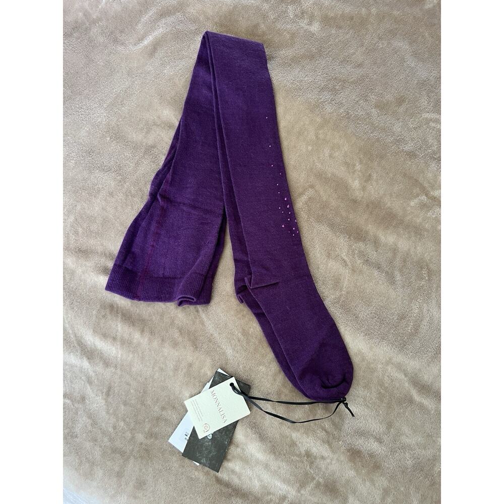 Monnalisa big girls tights made in Italy size 12Y lana angora